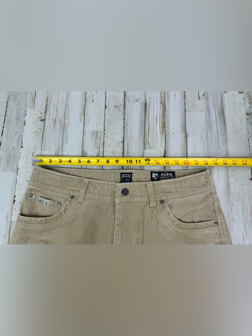 Kuhl Renegade Rock 36x32 Men's Outdoor Hiking Trail Pants, 6 pockets, khaki - Picture 6 of 11